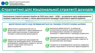 Стратегічні цілі Національної стратегії доходів