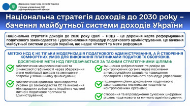 Національна стратегія доходів до 2030 року –  бачення майбутньої системи доходів України